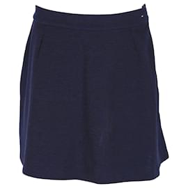 Tommy Hilfiger-Womens Jersey Skater Skirt-Navy blue