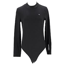 Tommy Hilfiger-Womens Long Sleeve Bodysuit-Black