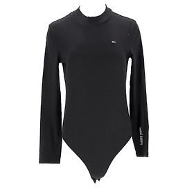 Tommy Hilfiger Body da donna a maniche lunghe Nero