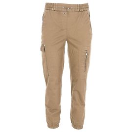 Tommy Hilfiger Damen-Cargo-Jogginghose aus Stretch-Baumwolle Grün Olivgrün
