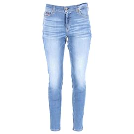 Tommy Hilfiger-Calça Jeans Feminina Nora Power Stretch Skinny Fit-Azul