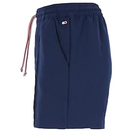 Tommy Hilfiger-Shorts femininos exclusivos com cordão e cordão-Azul marinho