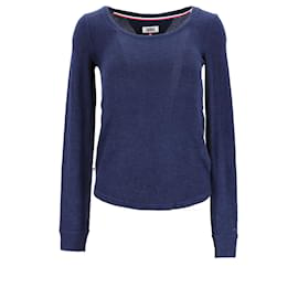Tommy Hilfiger-Womens Long Sleeve Knit Top-Navy blue