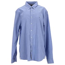 Tommy Hilfiger-Camisa Oxford Slim Fit Masculina-Azul,Azul claro
