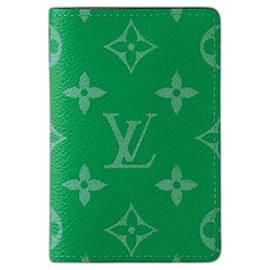 Louis Vuitton-LV Pocket organizador verde novo-Verde