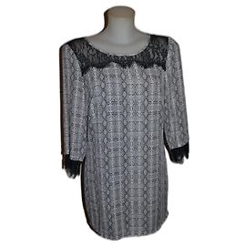 Langer Patrizia Pepe Pullover mit Spitzendetails Mehrfarben