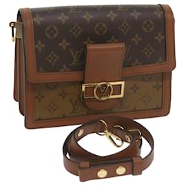 Louis Vuitton-LOUIS VUITTON Monogram Reverse Dauphine MM Shoulder Bag M44391 LV Auth 60072A-Other