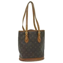 Louis Vuitton-LOUIS VUITTON Monogram Bucket PM Shoulder Bag M42238 LV Auth hk983-Monogram