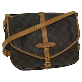 Louis Vuitton-Louis Vuitton Monogram Saumur 30 Sac à bandoulière M42256 Auth LV 61335-Monogramme