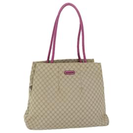 Céline-Sac Cabas Toile Macadam CELINE Beige Auth 60918-Beige