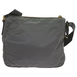 Prada-PRADA Shoulder Bag Nylon Khaki Auth 60775-Khaki