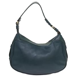 Céline-CELINE Shoulder Bag Leather Blue Auth 60323-Blue