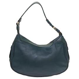 Céline-CELINE Bolso Bandolera Piel Azul Auth 60323-Azul