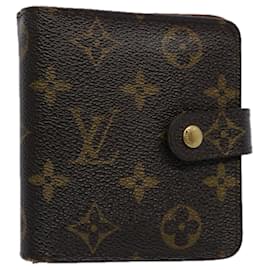 Louis Vuitton-LOUIS VUITTON Monogram Portefeuille zippé compact M61667 Auth LV 60097-Monogramme