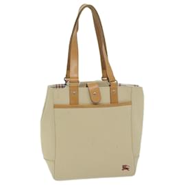 Burberry-BURBERRY Tote Bag Canvas Beige Auth ti1379-Beige