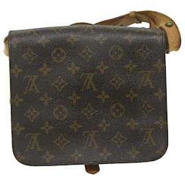 Louis Vuitton-Bolsa de ombro M LOUIS VUITTON Monogram Cartouchiere MM51253 LV Auth bs10528-Monograma