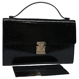 Louis Vuitton-LOUIS VUITTON Monogram Mini Glace Anushka GM Bolso de mano Negro M92229 EP de autenticación2541-Negro