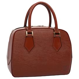 Louis Vuitton-LOUIS VUITTON Epi Sablon Hand Bag Brown M52043 LV Auth ep2553-Brown