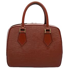 Louis Vuitton-LOUIS VUITTON Epi Sablon Hand Bag Brown M52043 LV Auth ep2553-Brown