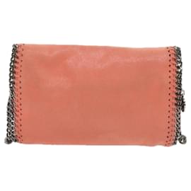 Autre Marque-Stella MacCartney Quilted Chain Falabella Shoulder Bag Suede Orange Auth 59748-Orange
