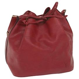 Louis Vuitton-Bolsa de ombro LOUIS VUITTON Epi Petit Noe vermelha M44107 Autenticação de LV 61816-Vermelho
