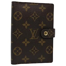 Louis Vuitton-LOUIS VUITTON Monogram Agenda PM Day Planner Cover R20005 LV Auth 61677-Monogram