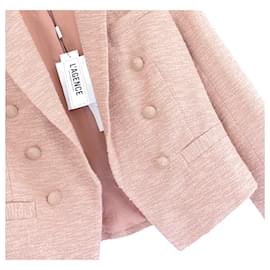 L'Agence-L’Agence Brooke Blazer Jacket-Pink,Peach