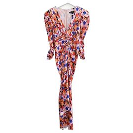 Isabel Marant Gilalbi Robe en velours fleuri Multicolore