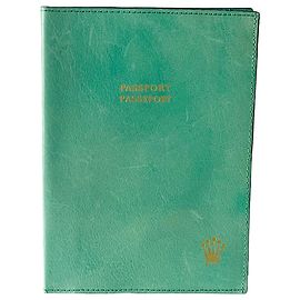 ROLEX passport case Light green