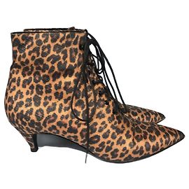 SAINT LAURENT  Ankle boots T.eu 40 cloth Beige