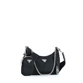 Prada-PRADA  Handbags T.  cloth-Black