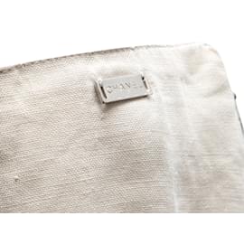 Chanel-Pantaloni di lino Chanel beige taglia FR 42-Beige