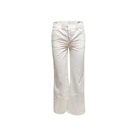 Céline-White Celine Bootcut Jeans Size 26-White