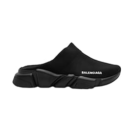 Balenciaga-Schwarze Balenciaga Speed Sneaker Mules Größe 41-Schwarz