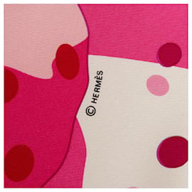 Hermès-Pink Hermes Hola Flamenca Silk Scarf Scarves-Rosa