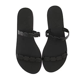Ancient Greek Sandals-SANDALIAS GRIEGAS ANTIGUAS Sandalias T.UE 39 Cuero-Negro