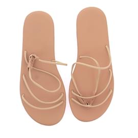 Ancient Greek Sandals-SANDÁLIAS DA GREGA ANTIGA Sandálias T.eu 39 Couro-Bege