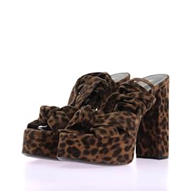 Saint Laurent-SAINT LAURENT  Sandals T.eu 38.5 leather-Brown