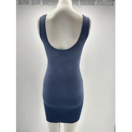 Autre Marque-MADHAPPY Kleider T.Internationale S-Baumwolle-Blau