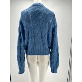Prada-PRADA Tricot T. ca 42 Wool-Bleu