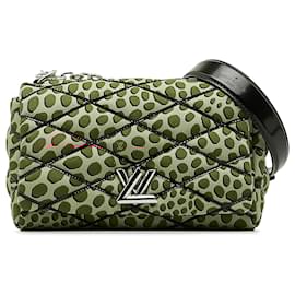 Louis Vuitton-Louis Vuitton Pink Jungle Dots Malletage GO 14 PM-Pink,Red