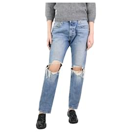 Khaite-Blaue zerrissene Jeans – Größe UK 10-Blau