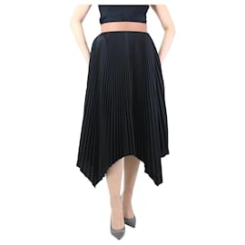 Loewe-Black pleated skirt - size UK 10-Black