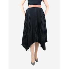 Loewe-Black pleated skirt - size UK 10-Black