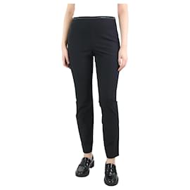 Prada-Black slim-fit trousers - size UK 10-Black