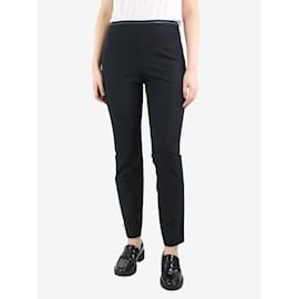Prada-Pantalón negro slim fit - talla UK 10-Negro