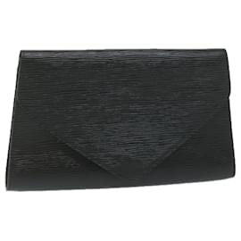 Louis Vuitton-LOUIS VUITTON Epi Art Deco Clutch Bag Black M52632 LV Auth 61261-Black