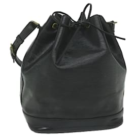 Louis Vuitton-LOUIS VUITTON Epi Noe Shoulder Bag Black M44002 LV Auth 61351-Black