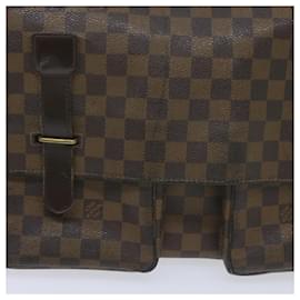 Louis Vuitton-Bolsa de ombro LOUIS VUITTON Damier Ebene Broadway N42270 LV Auth bs10513-Outro