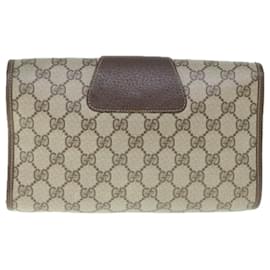 Gucci-Pochette GUCCI GG Supreme Web Sherry Line Beige Rosso 156 01 030 auth 60301-Rosso,Beige